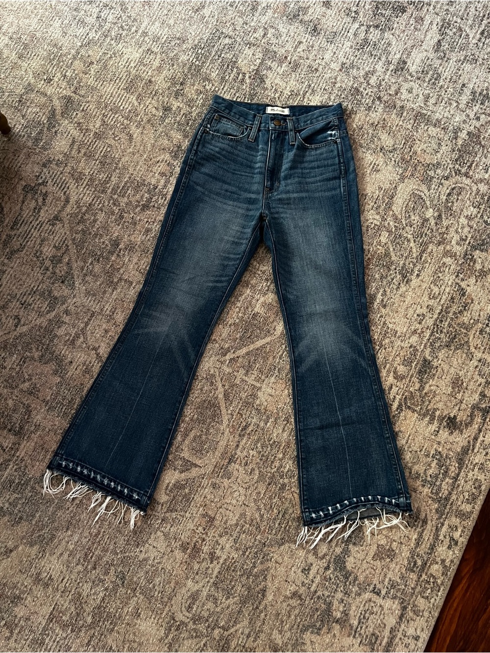 Madewell Rigid flare Raw Hem Jeans